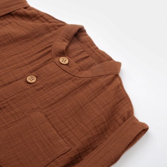 100% Organic Cotton Sleveless Romper - Picture 14 of 14